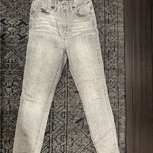 Good American Light Gray Skinny Jeans